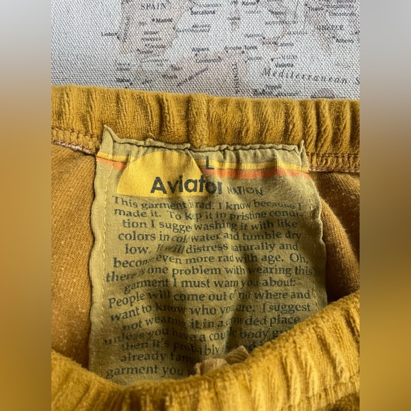 Aviator Nation Classic Sweatpants Gold Velvet Size Large Women’s - Picture 10 of 14